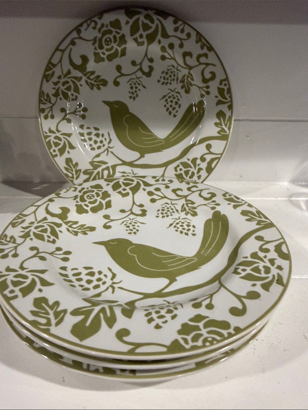 Pier 1 White Stoneware Plate - White